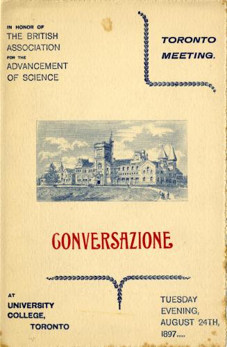 In honor of the British Association for the Advancement of Science Toronto meeting : conversazione