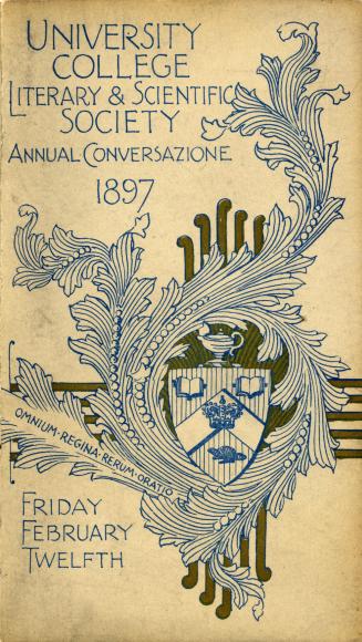 University College Literary & Scientific Society annual conversazione 1897