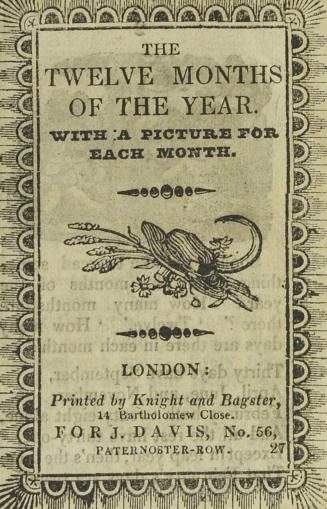 The twelve months of the year : with a picture for each month