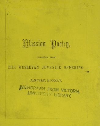 Mission poetry : selected from The Wesleyan juvenile offering