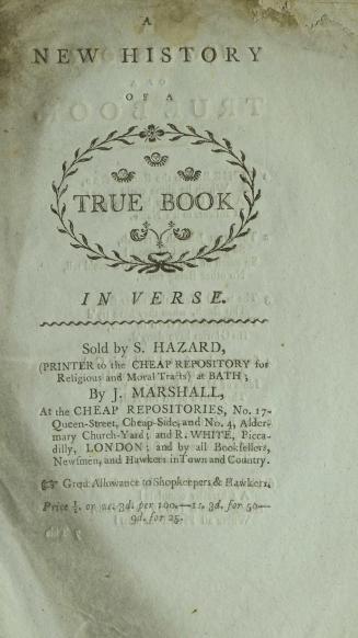 A new history of a true book : in verse