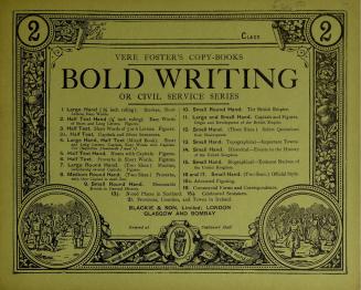 Bold writing, or, Civil service series. 2