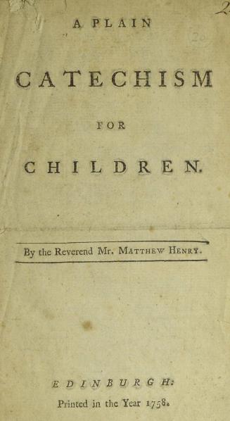 A plain catechism for children