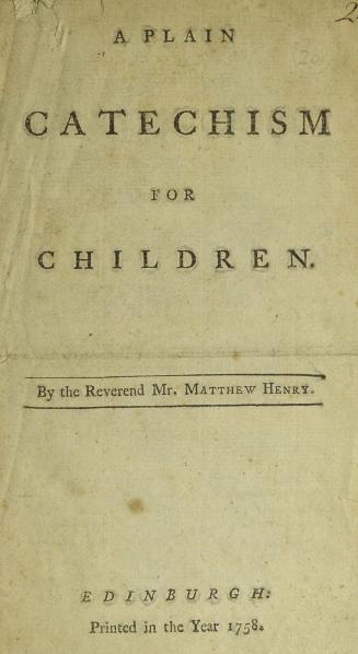 A plain catechism for children