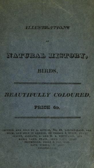 Illustrations of natural history : birds : beautifully coloured