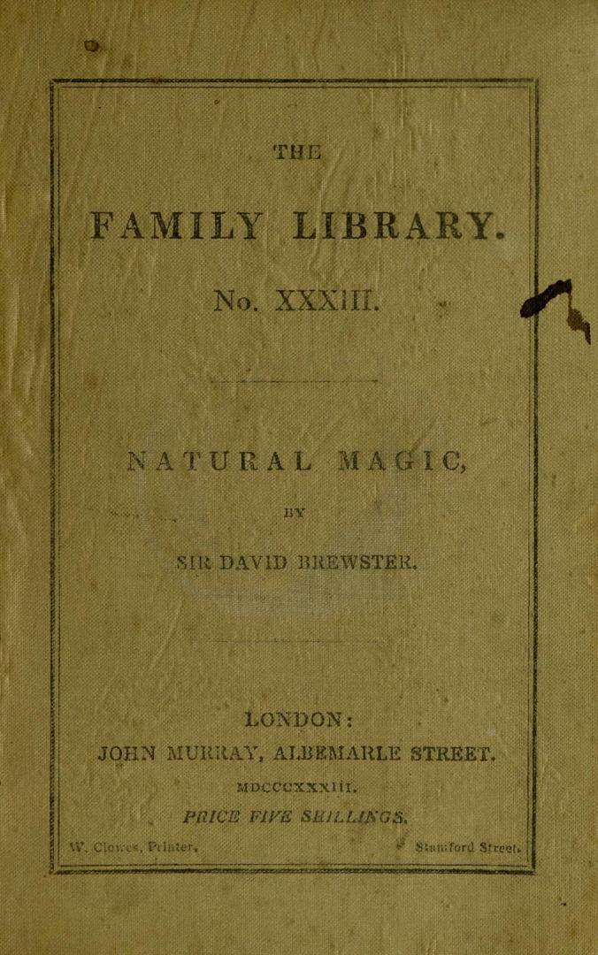 Letters on natural magic : addressed to Sir Walter Scott, bart