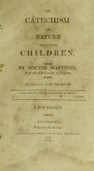The catechism of nature, for the use of children