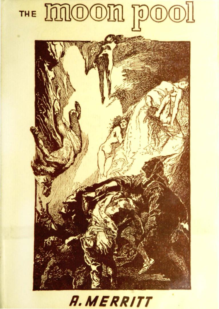 Book cover: title and author. woodcut of people in a cave.