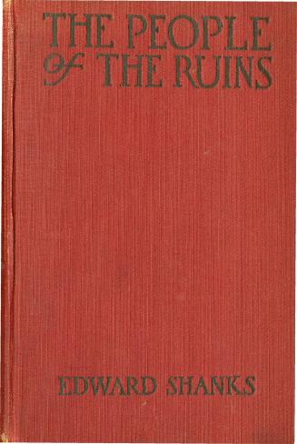Book cover: Red cloth with black lettering displaying the novel's title and author.