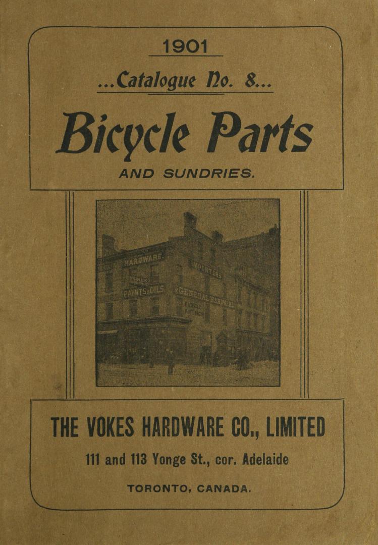 Bicycle parts and sundries: catalogue no. 8, 1901