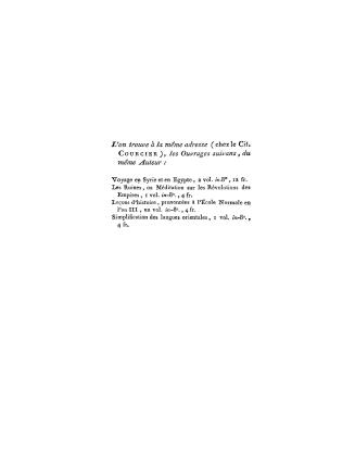 Tableau du climat et du sol des états-Unis d'Amérique, suivi d'éclaircissemens sur la Floride, sur la colonie française au Scioto, sur quelques colonies canadiennes et sur les sauvages
