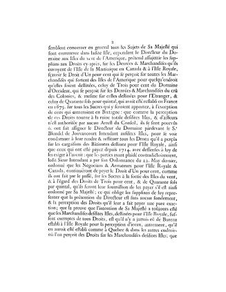 Arrest du Conseil d'estat du roy, qui ordonne que les marchandises du cré des Isles du vent de l'Amerique, qui seront destinées pour estre transportée(...)