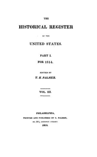 The historical register of the United States