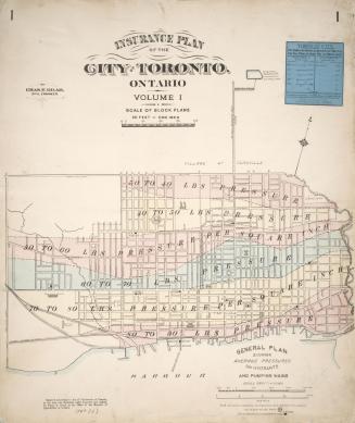 Insurance plan of the city of Toronto, Ontario (volume 1)