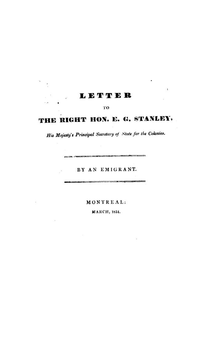 Anti-Gallic letters, addressed to His Excellency the Earl of Gosford, governor-in-chief of the Canadas