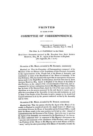 [Proceedings of the] Committee of Correspondence, Three-Rivers, Tuesday, Sept