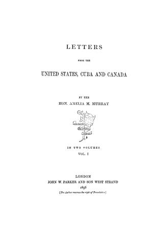 Letter from the United States, Cuba, and Canada