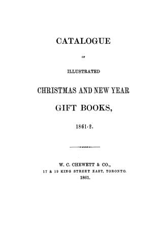 Catalogue of illustrated Christmas and New Year gift books