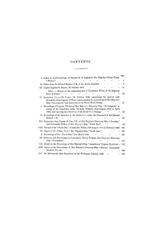 Papers relative to the recent Arctic expeditions in search of Sir John Franklin and the crews of H
