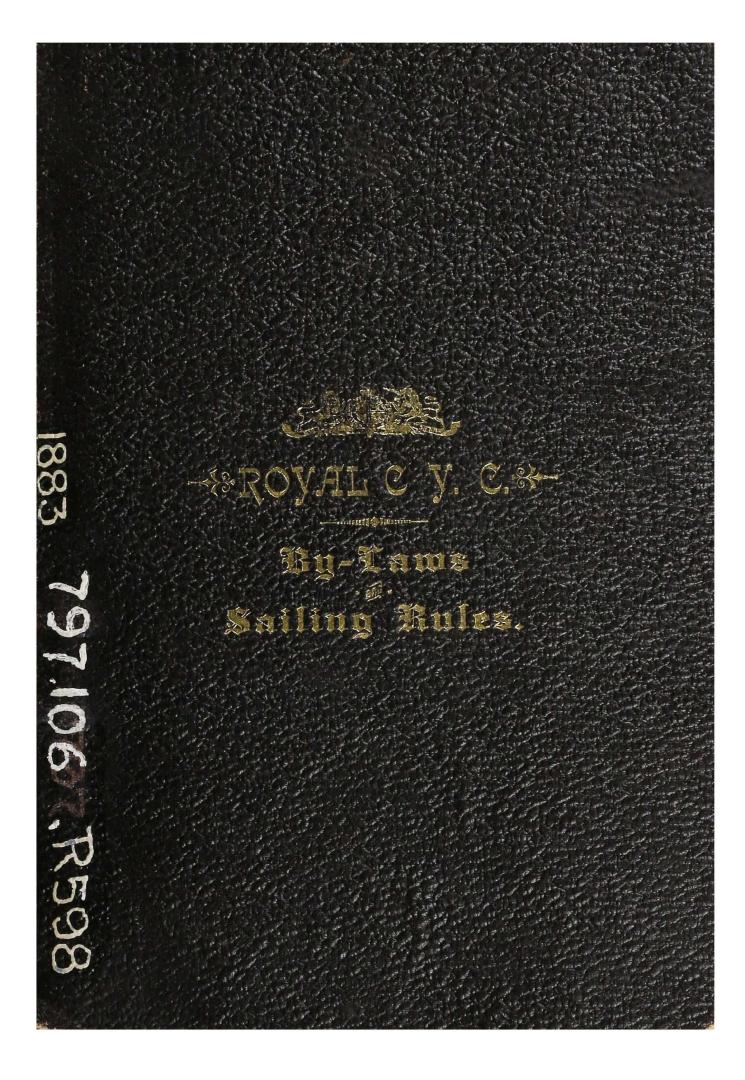 By-laws and sailing rules
