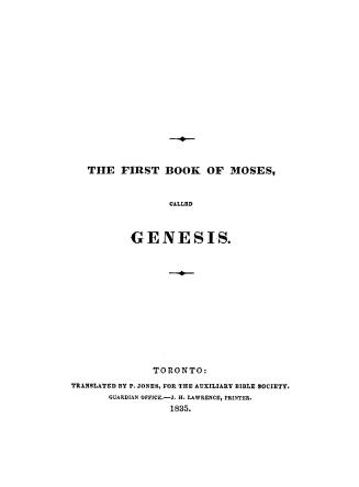 The first book of Moses called Genesis?