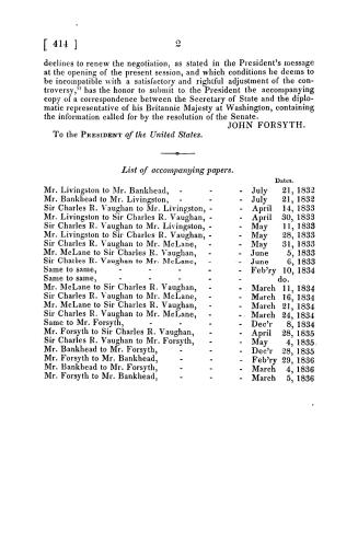 Message from the President of the United States, transmitting (in compliance with a resolution of the Senate) sundry documents relating to the northea(...)