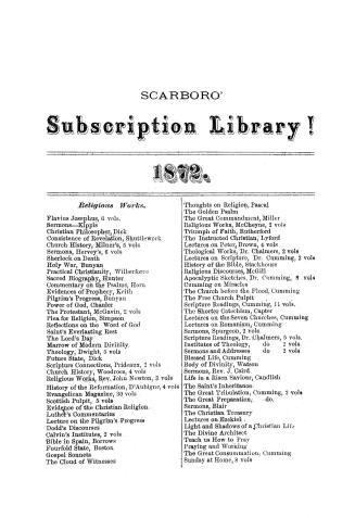 [Catalogue] 1872.