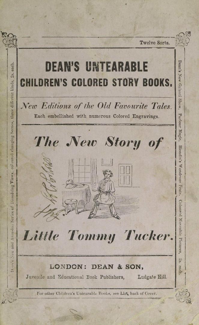 The new story of little Tommy Tucker