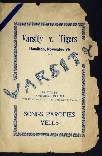 Varsity v. Tigers Hamilton, November 26, 1910