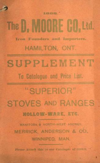 1888-9 wholesale price list of Superior stoves, ranges, hollow-ware, &c.