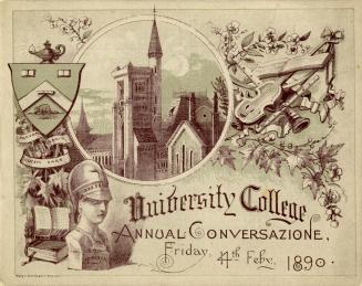 University College annual conversazione, Friday, 14th Feby, 1890