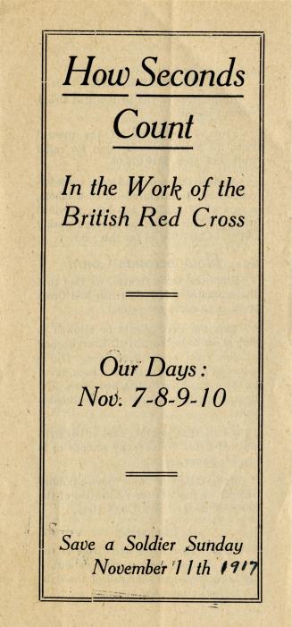 How seconds count in the work of the British Red Cross