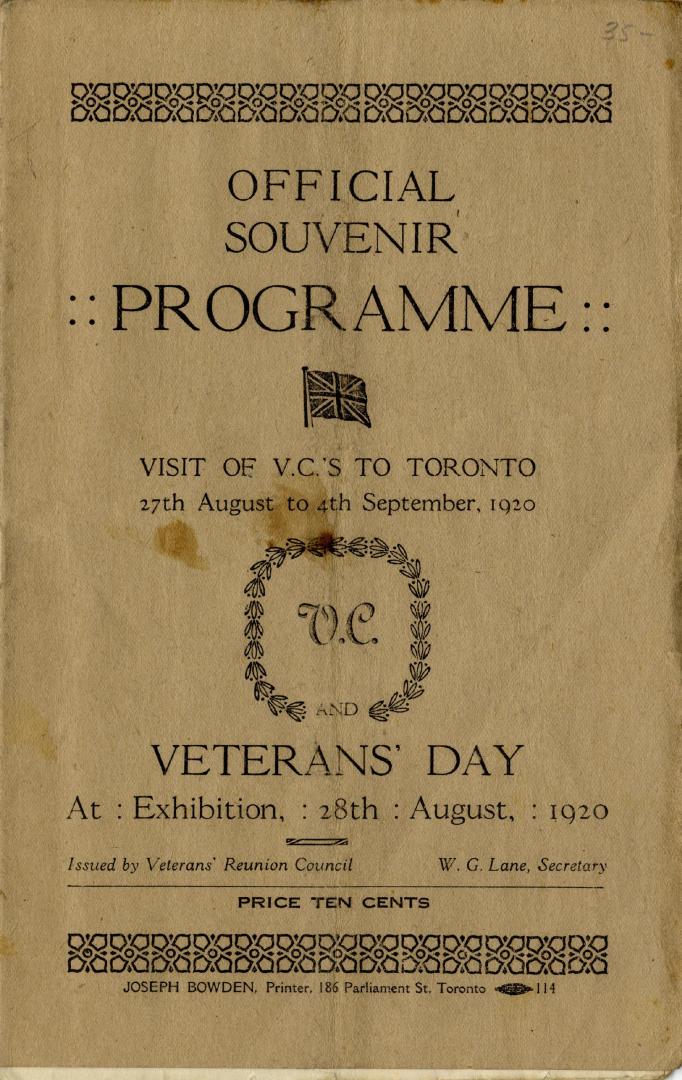 Official souvenir programme