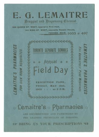 Toronto Separate Schools Annual Field Day