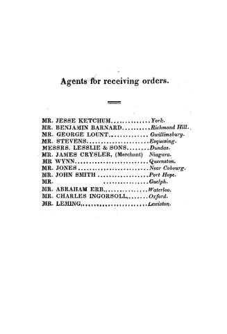 Catalogue of fruit & ornamental trees, flowering shrubs, garden seeds and green-house plants, bulbous roots & flower seeds, cultivated and for sale at the Toronto nursery, Dundas street, near York