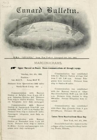 Cunard Bulletin