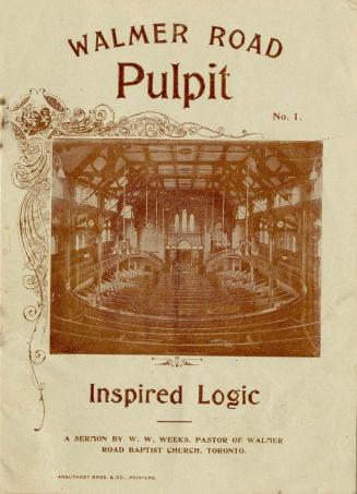 Walmer Road Pulpit : Inspired Logic