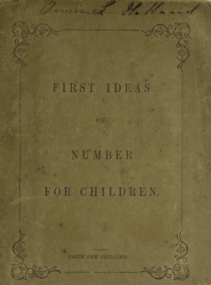 First ideas of number for children