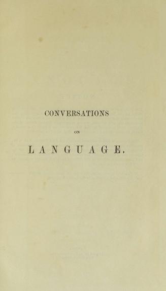 Conversations on language for children