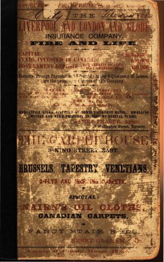 Toronto directory for 1875