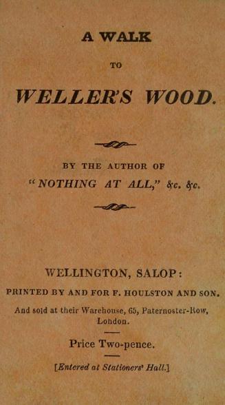 A walk to Weller's Wood, or, The old apple-man