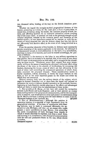 Letter from the Secretary of War, transmitting a plan of defence for the northern and northeastern frontiers of the United States. : April 17, 1840. Referred to the Committee on Military Affairs