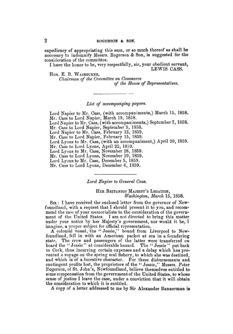 Rogerson & Son, of Newfoundland