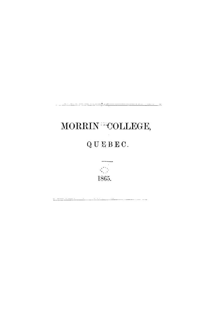 Morrin College, Quebec