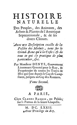 Description geographique et historique des costes de l'Ameriqve Septentrionale, avec l'histoire naturelle du pais