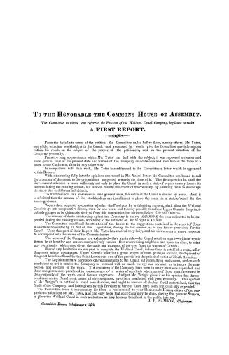 Report... with the letter of J.B. Yates, esq., to said committee