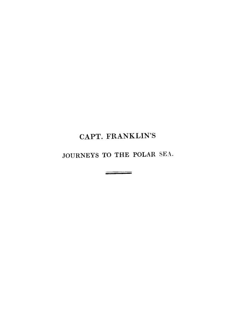 Journey to the shores of the Polar Sea, in 1819-20-21-22: with a brief account of the second journey in 1825-26-27