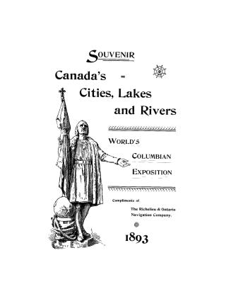 Souvenir, Canada's cities, lakes and rivers, World's Columbian exposition