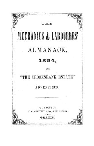The Mechanics' & labourers' almanack