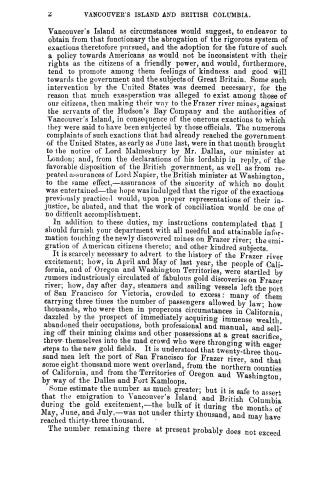 Vancouver's Island and British Columbia, message from the President of the United States, communicating the report of the special agent of the United (...)